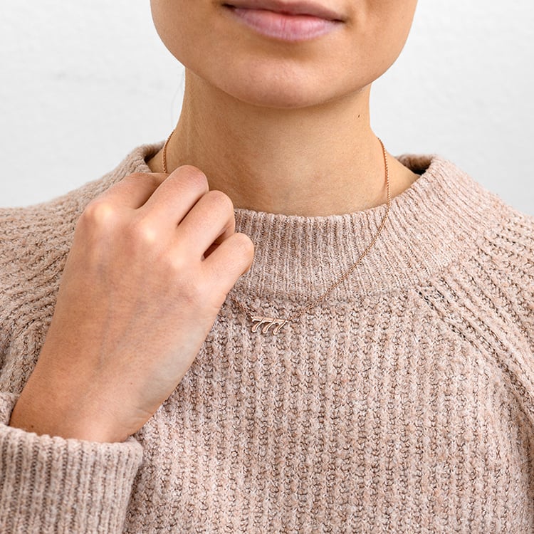 Náhrdelník s diamantem Andělská čísla 133265