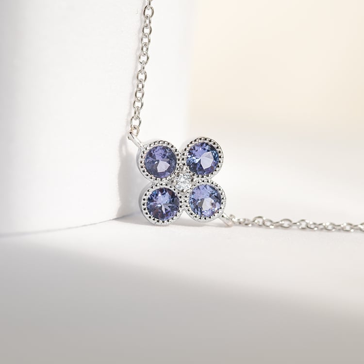 Tanzanitový náramek s diamantem Reith 144263