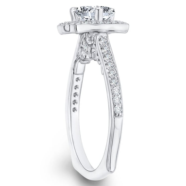 Zlatý zásnubní prsten s diamanty 46502