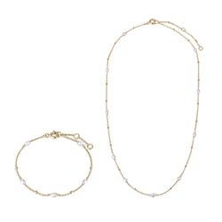 Stříbrná kolekce s perlami Landia