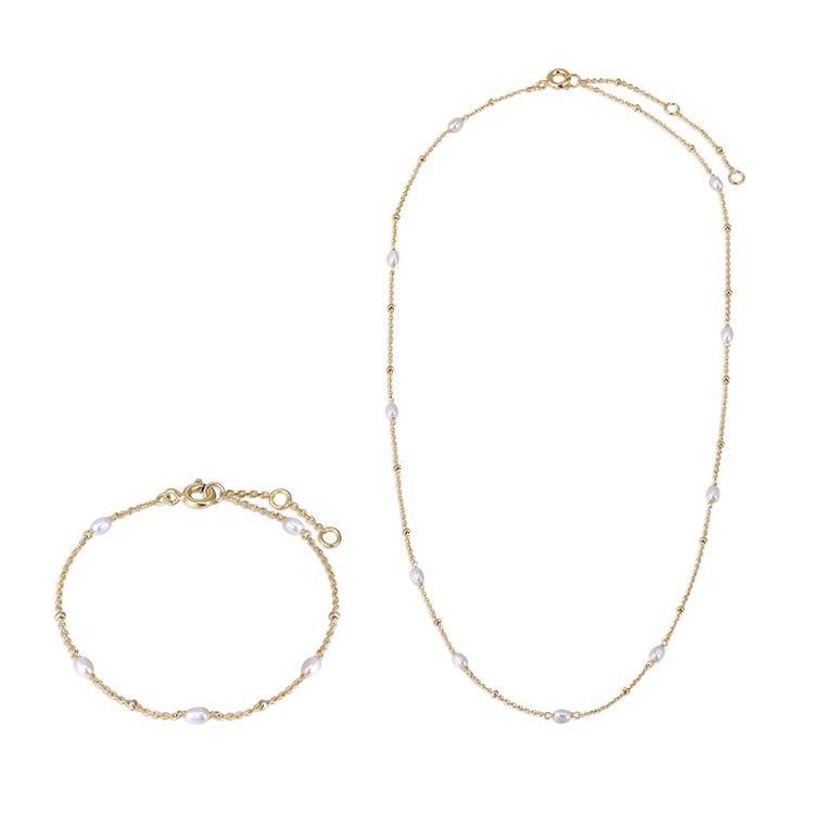 Stříbrná kolekce s perlami