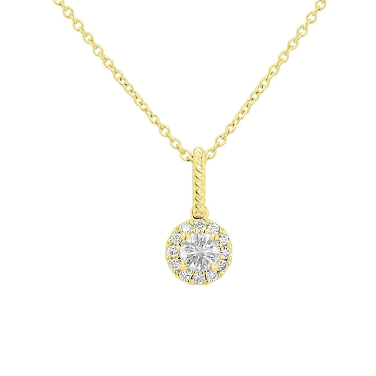 Romantický přívěsek s lab-grown diamanty Danny