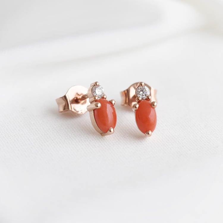 Náušnice s korály 90442