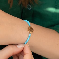 Stříbrný provázkový náramek s gravírem beránka Malý princ