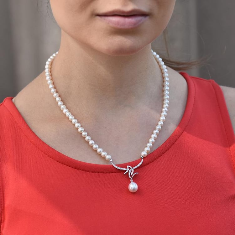 Perlový zlatý přívěsek 24571