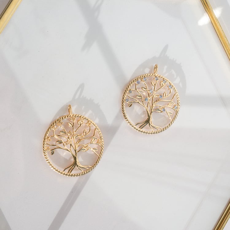 Tanzanitový náhrdelník ve tvaru stromu 118621