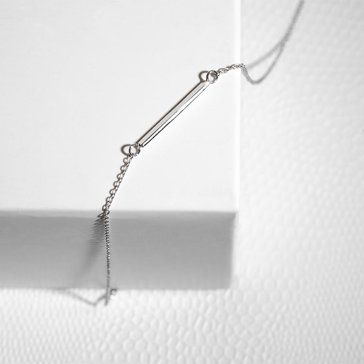 Zlatý minimalistický náramek Bar 125933