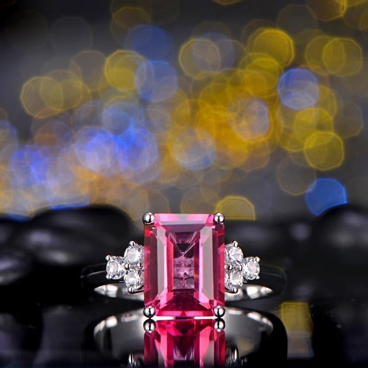 Topazový zásnubní prsten 16836