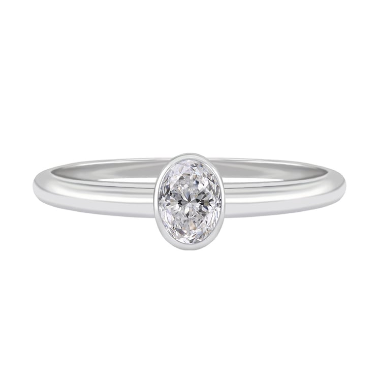 Prsten s oválným diamantem 37318