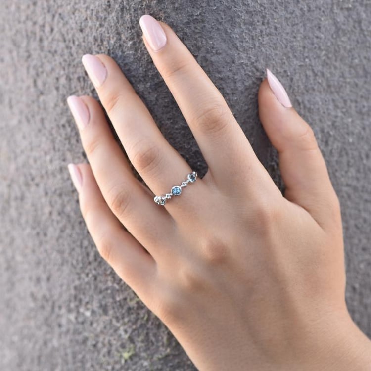 Eternity prsten s londýnskými topazy 45192