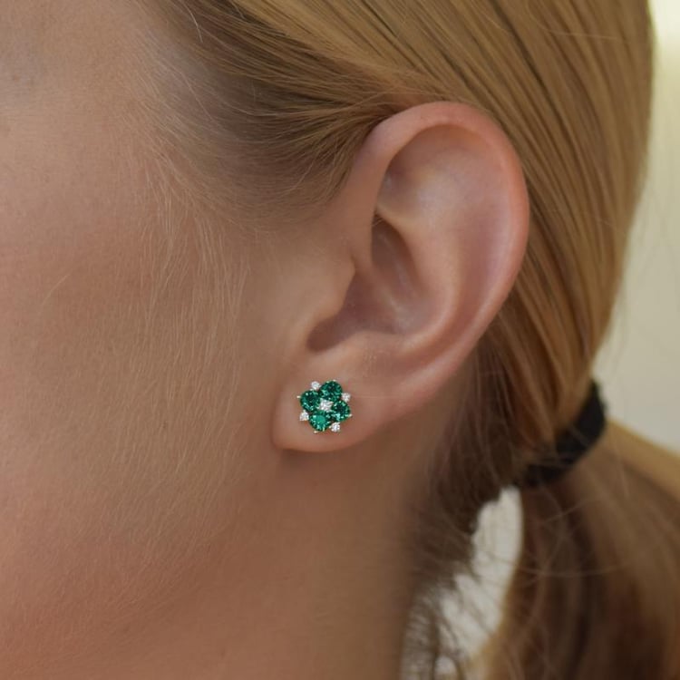 Náušnice ze stříbra 19393