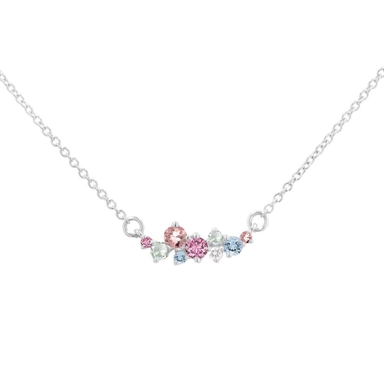 Cluster náhrdelník s drahokamy Kianna 119541