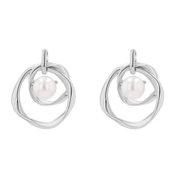 Perlové náušnice ze stříbra Thalie