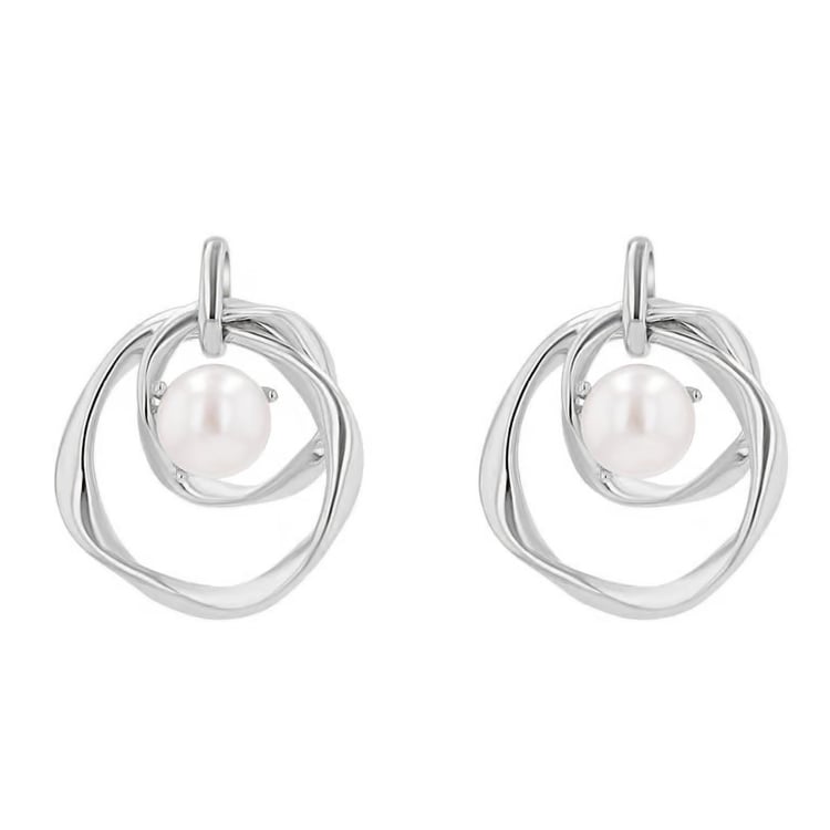 Perlové náušnice ze stříbra Thalie 164099
