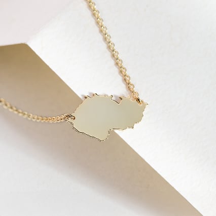 Stříbrný náhrdelník Česká republika