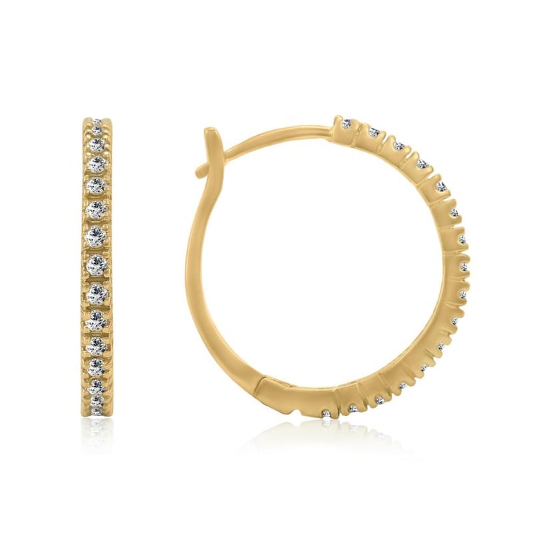 Náušnice ze žlutého zlata