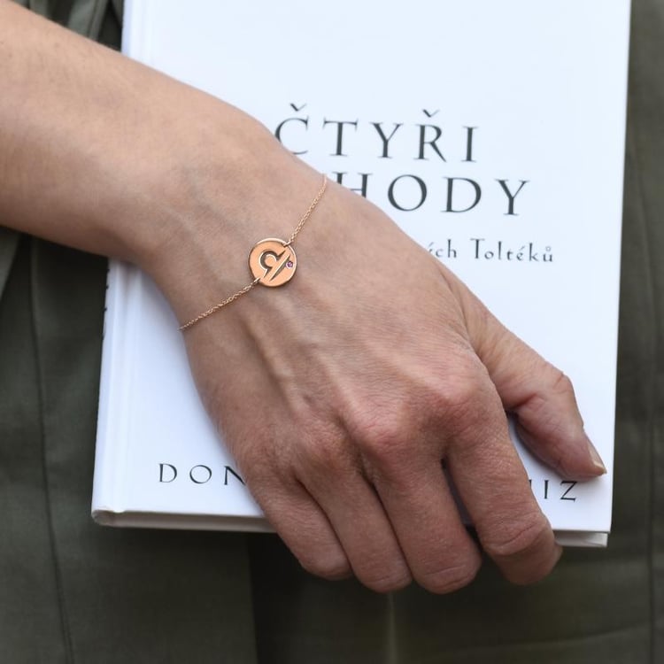 Náramek se znamením a turmalínem 47605