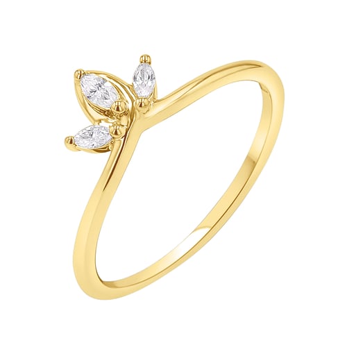 Vykrojený prsten s marquise diamanty Riori