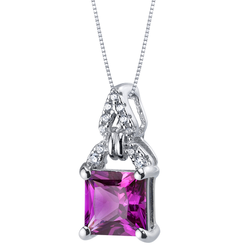 Stříbrný přívěsek se safírem