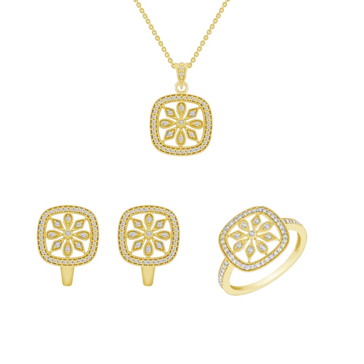 Kolekce šperků s diamantovými květy 48857