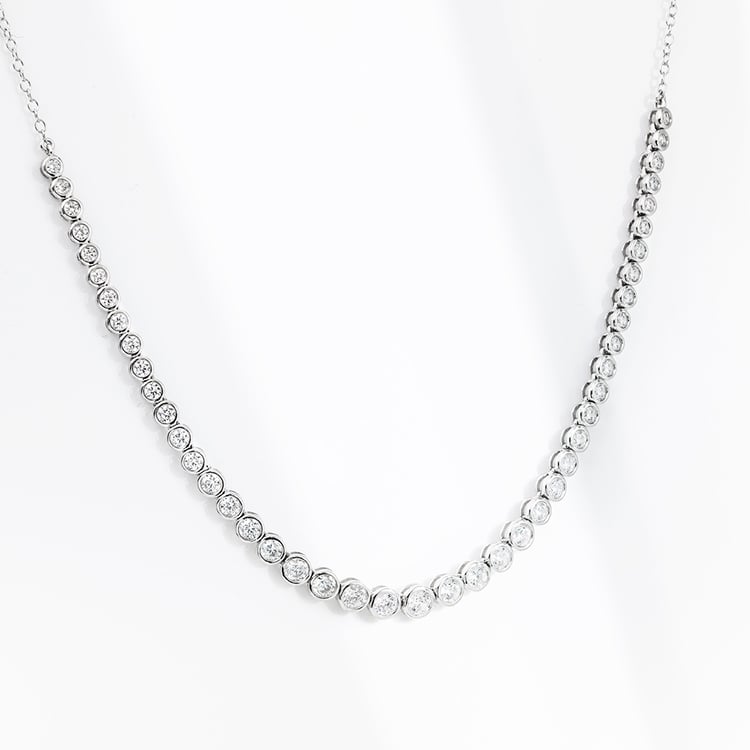 Luxusní zlatý náhrdelník s lab-grown diamanty Sofi 161813