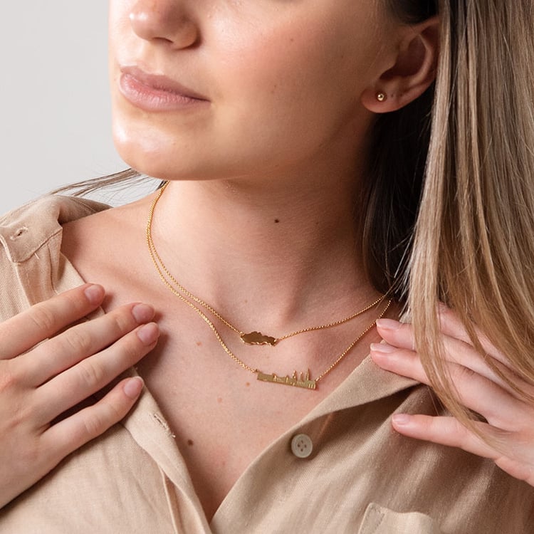 Stříbrný náhrdelník Slovensko 107143