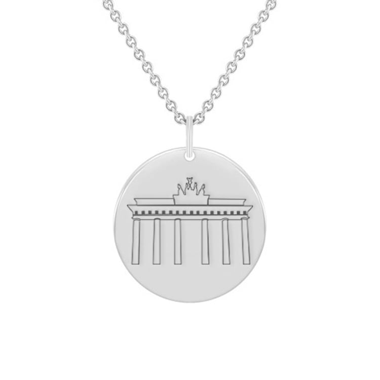 Personalizovaný stříbrný přívěsek Braniborská brána