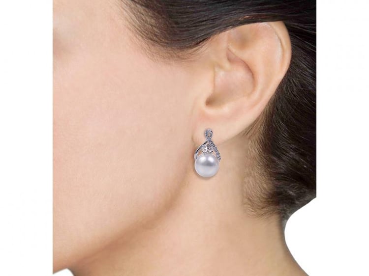 Náušnice z bílého zlata 2319