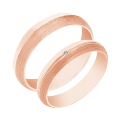 Zlaté snubní prsteny s diamantem Ally