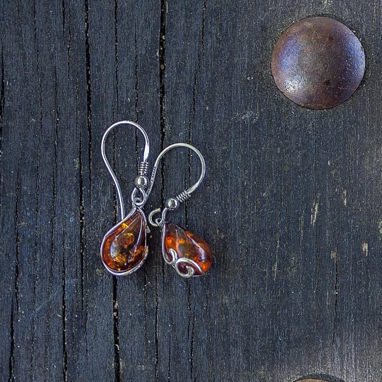 Visací stříbrné náušnice 19496