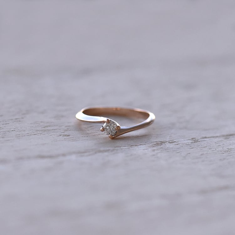 Diamantový zlatý prsten 64667