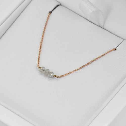 Zlatý choker s diamantovými korálky Xanadie