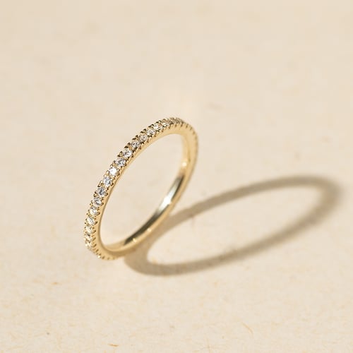 Eternity prsten ze zlata s 1.25mm lab-grown diamanty Benjamin