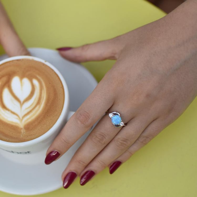 Opálový prsten 32197