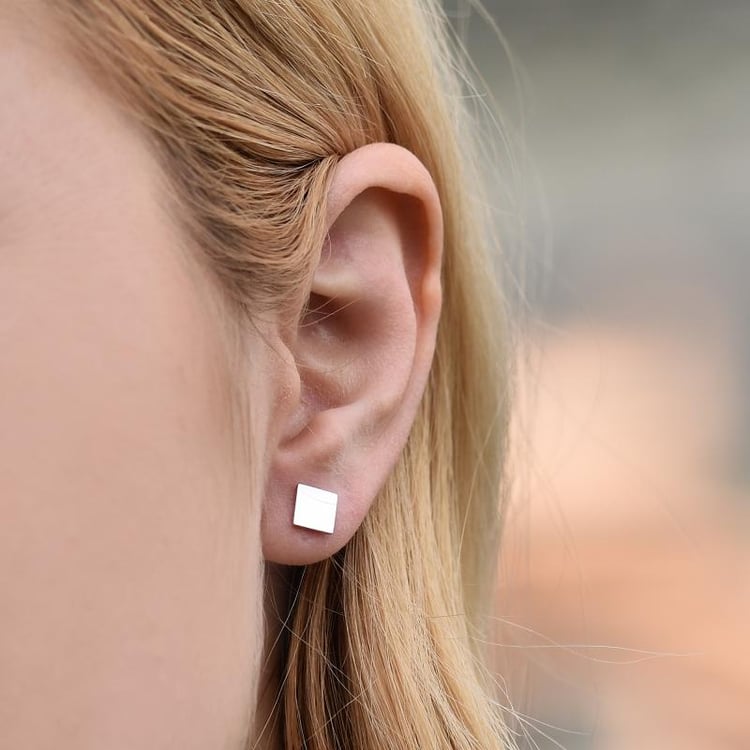 Náušnice čtverec 30353
