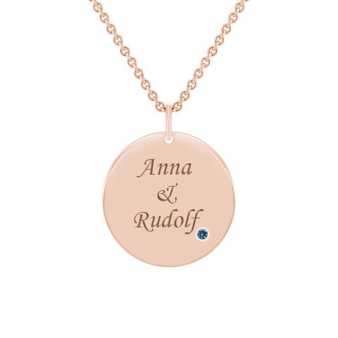 Zlatý náhrdelník s gravírem 142157