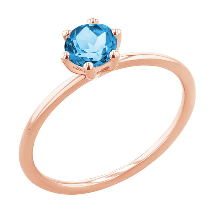 Zásnubní prsten se švýcarským topazem Birdie 151031