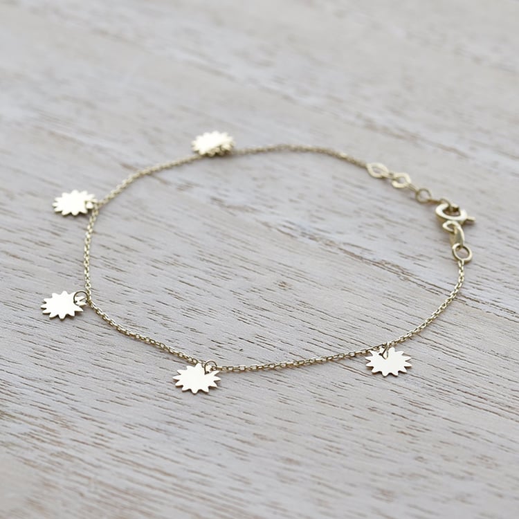 Jemný zlatý náramek 67714