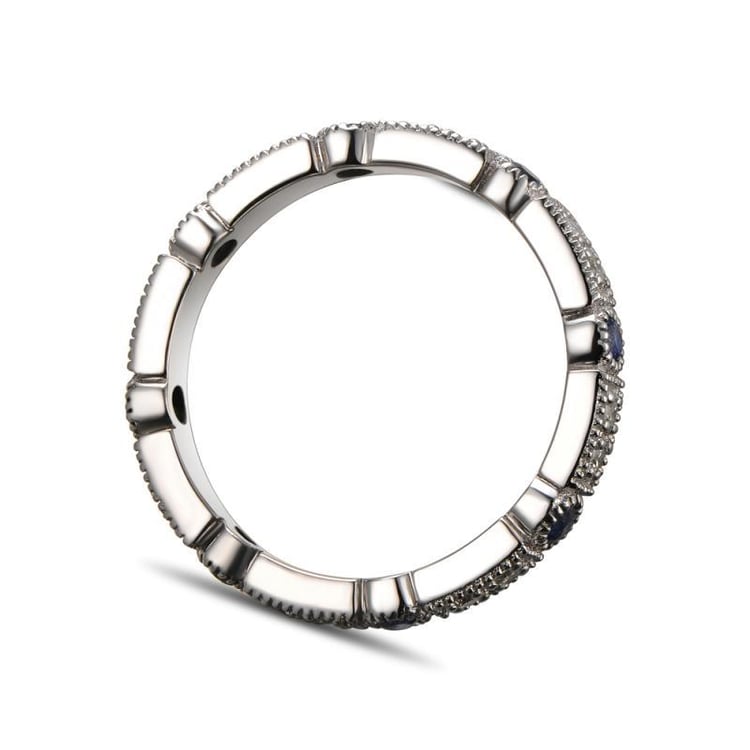 Safírový zlatý prsten 9510