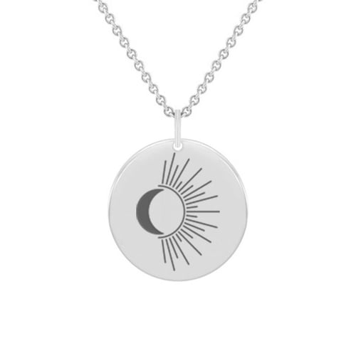 Stříbrný jóga přívěsek Sun and Moon