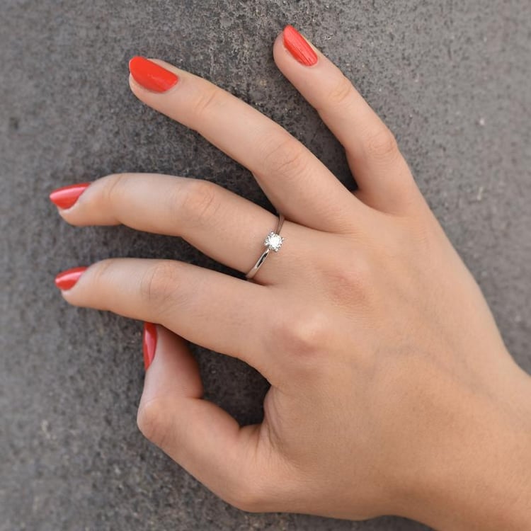 Platinový zásnubní prsten 24259