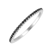 Eternity prsten ze zlata s černými diamanty Oana