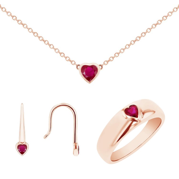 Rubínová kolekce šperků Roshni 100133