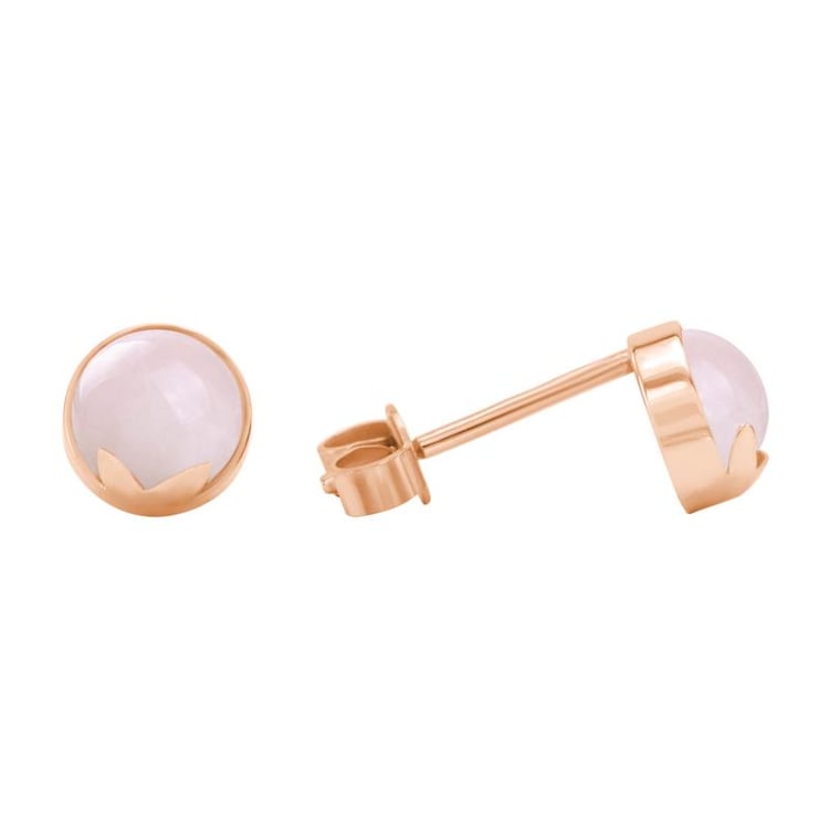 Náušnice z růžového zlata 41317