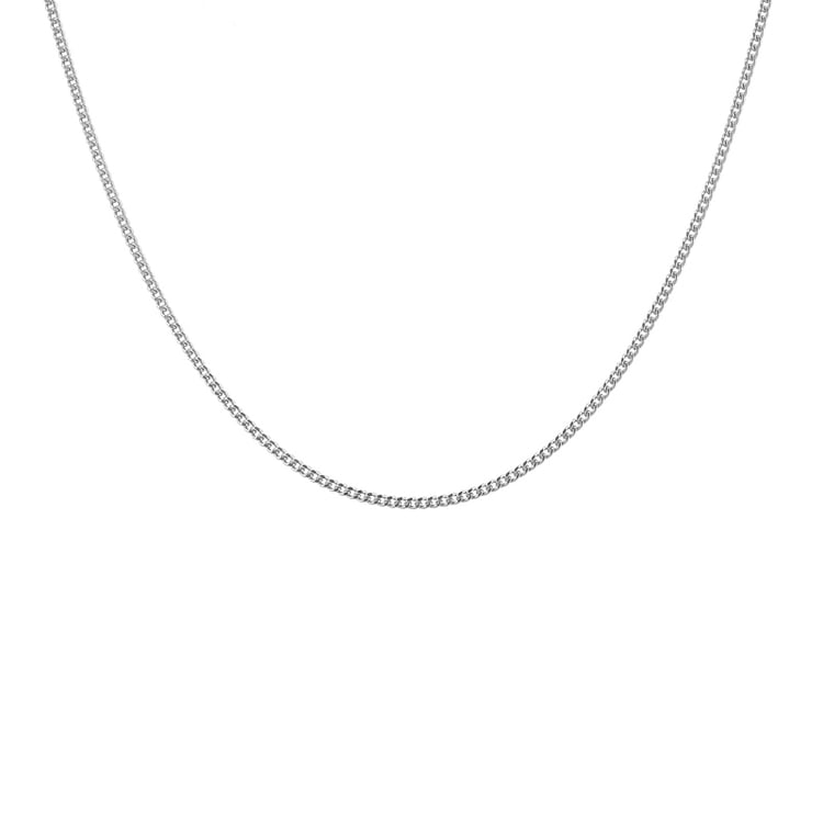 Jemný panzer řetízek 55 cm ze stříbra