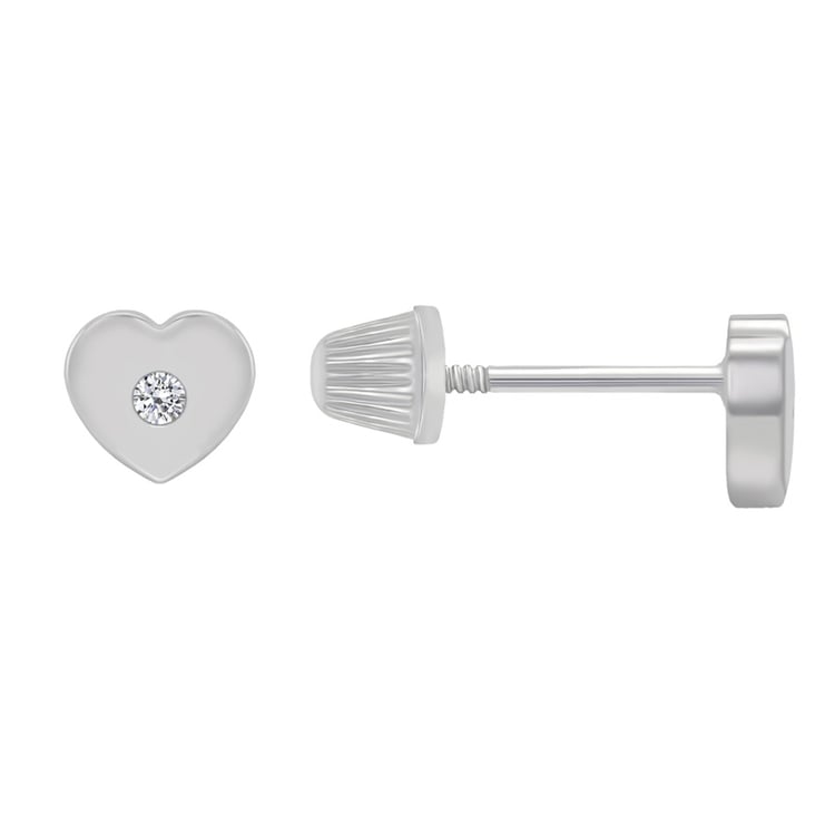 Zlaté dětské náušnice s diamanty 38349