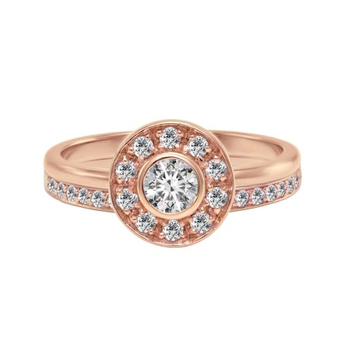 Zásnubní set prstýnků s diamanty Amanda