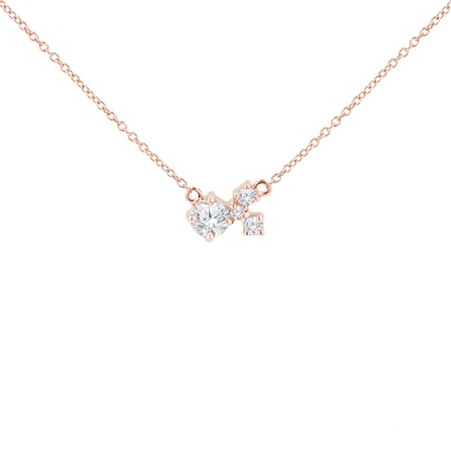 Cluster náhrdelník s moissanitem a lab-grown diamanty Millie