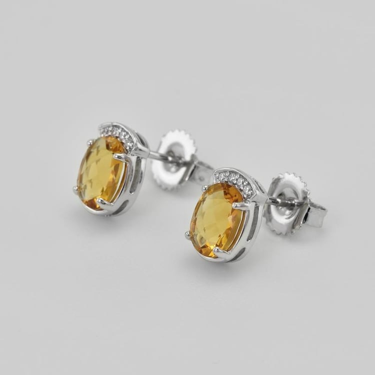 Citrínové náušnice 36791