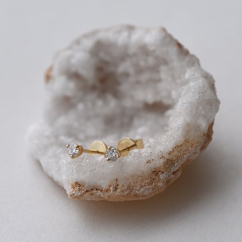 Martini napichovací náušnice s diamanty Camdyn